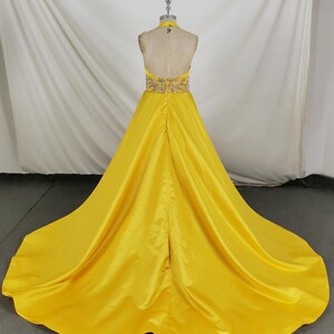 Luxury Black And White Satin Prom Dresses With Removable Tail Custom Made Cocktail Party Evening Dress Y5025