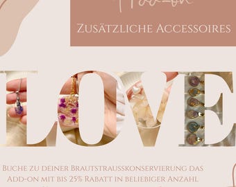 ADD-ON: Accessoires zur Brautstraußkonservierung