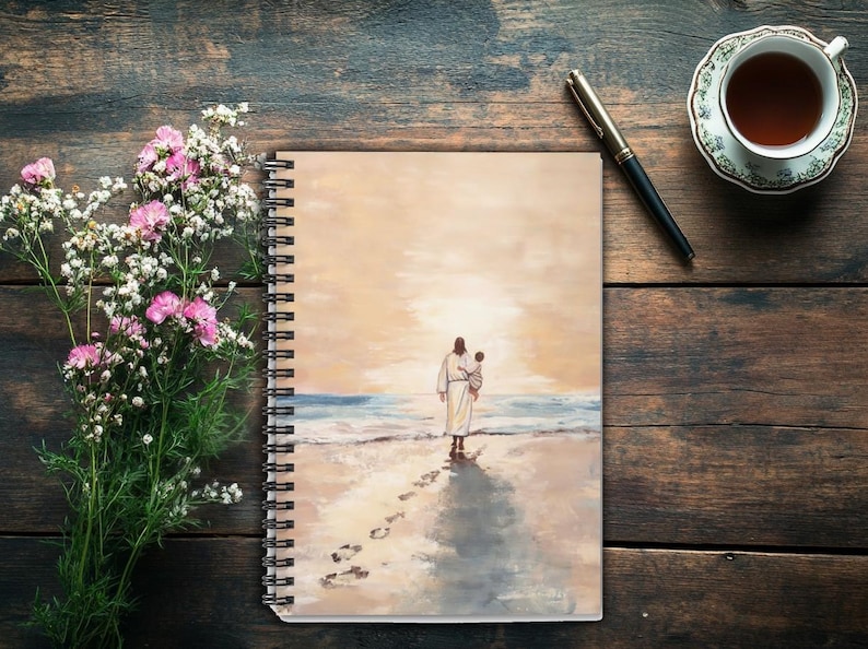 Christian Journal Prayer Journal Jesus Notebook Religious Gift Spiritual Journal Bible Study Notebook Sunday School Supplies Church Gift Pastor Gift