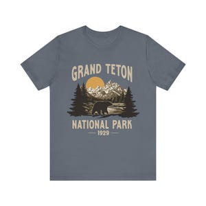 Grand Teton Erwachsene T-Shirt, Nationalpark Shirt, Grand Teton Nationalpark, Camping Shirt, Wandern Shirt, Camping Geschenk, Camp Ausrüstung, Park-Liebhaber