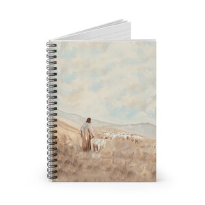 Christian Journal Good Shepherd Notebook Religious Notebook Prayer Journal Bible Study Notebook Sermon Notes Church Supplies Pastor Gift
