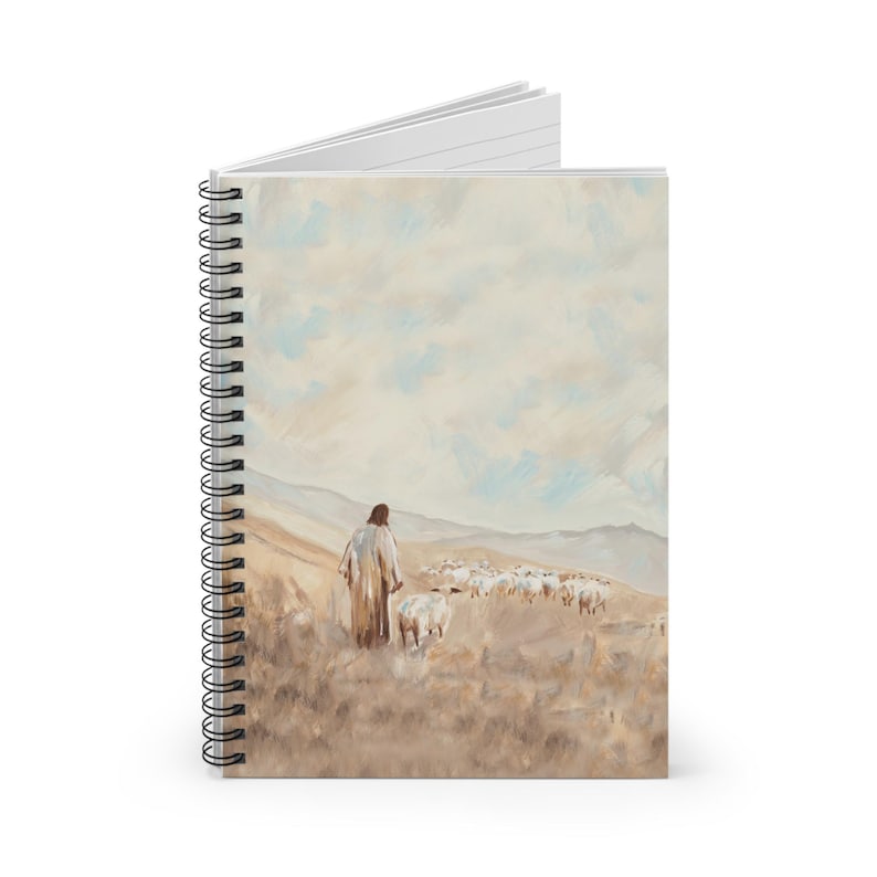 Christian Journal Good Shepherd Notebook Religious Notebook Prayer Journal Bible Study Notebook Sermon Notes Church Supplies Pastor Gift