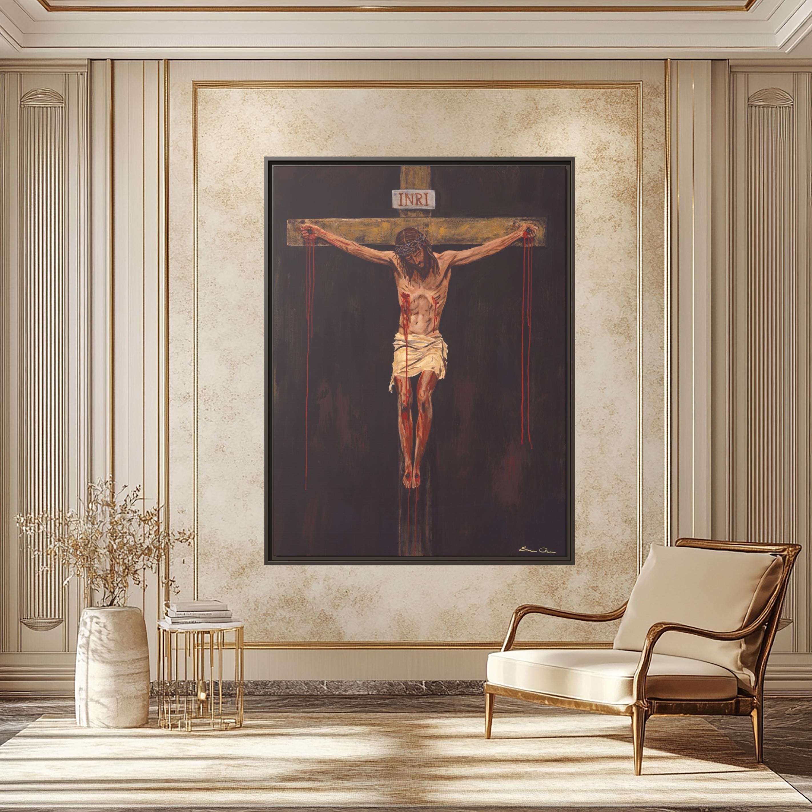 イエス・キリストの絵画、イエスの十字架の壁画、イエス・キリストの