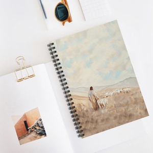 Christian Journal Good Shepherd Notebook Religious Notebook Prayer Journal Bible Study Notebook Sermon Notes Church Supplies Pastor Gift
