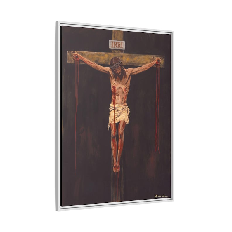 Jesus Wall Art Religious Wall Decor Christian Home Decor Pastor Gift Priest Gift Church Decoration Prayer Room Decor Crown of Thorns Art, LDS, Modern Christian Art, Jesus Portrait, LDS Art, Bible Wall Art, Jesus Oil Painting, Bible Verse Wall Art