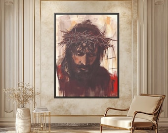 呪物 キリスト Jesus ジーザス イエス 十字架 ART アート 額縁 絵画 イエス・キリストの絵画、イエスの十字架の壁画、イエス・キリストの