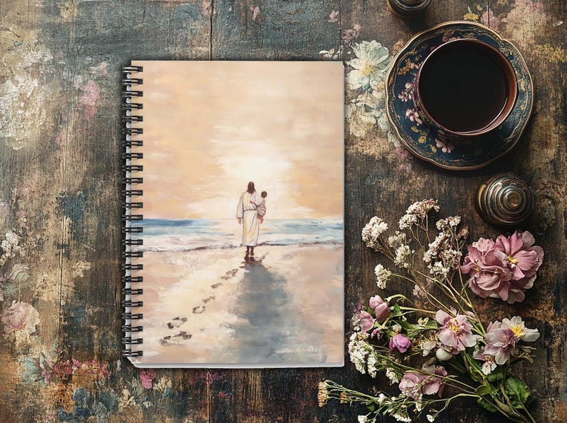 Christian Journal Prayer Journal Jesus Notebook Religious Gift Spiritual Journal Bible Study Notebook Sunday School Supplies Church Gift Pastor Gift