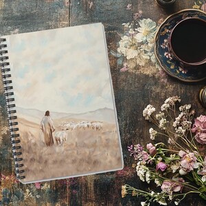 Christian Journal Good Shepherd Notebook Religious Notebook Prayer Journal Bible Study Notebook Sermon Notes Church Supplies Pastor Gift