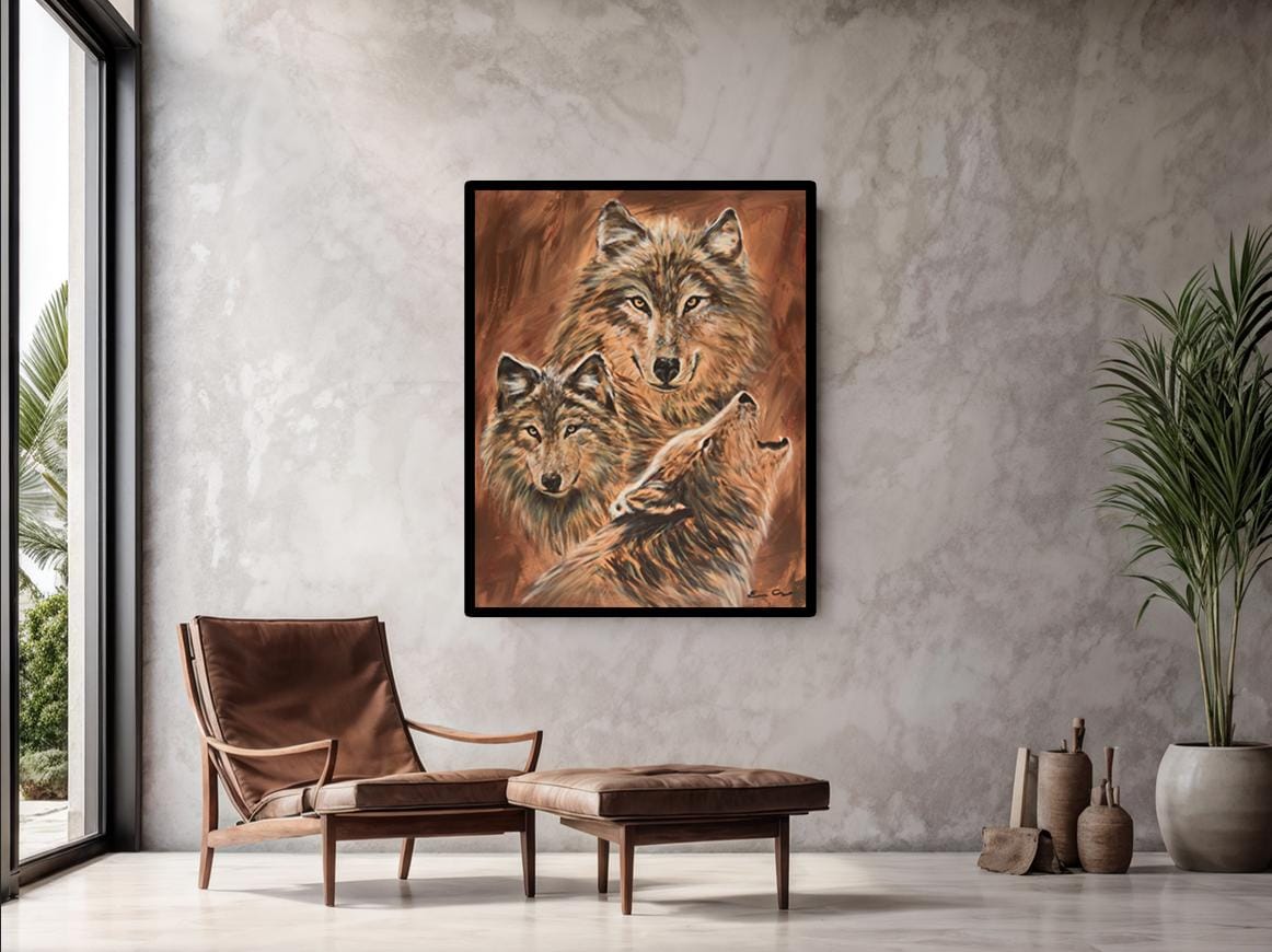 Howling Wolf Art Western Hütte Wanddeko Wildtier Wand Kunst Natur Liebhaber  Geschenk Wolf Leinwand Mond Kunst Berg Rustikale Hütte Wohnkultur - Etsy  Schweiz, image size:1162x870