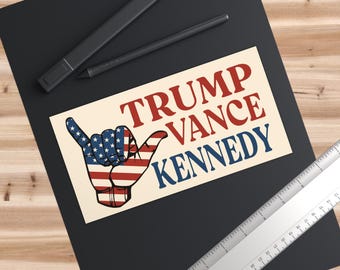 Pegatina de Trump Vance Kennedy, pegatina republicana, pegatina del presidente Donald Trump, pegatina de las elecciones de EE. UU., pegatina política, regalo para un partidario de Trump