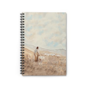 Christian Journal Good Shepherd Notebook Religious Notebook Prayer Journal Bible Study Notebook Sermon Notes Church Supplies Pastor Gift