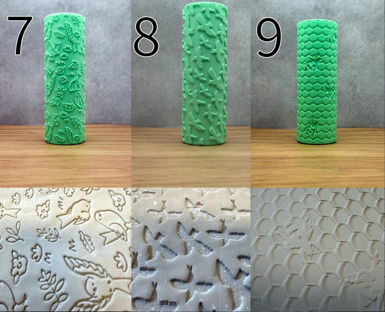 Nature Texture Rollers | 3demon | Pottery | Texture Roller - Etsy