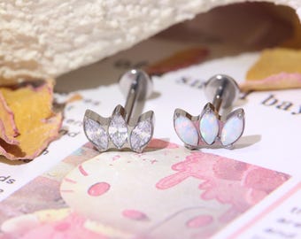 Labret Tragus Monroe Cartliage Jewelry Lip Piercing Rings Nose Stud Internally Threaded