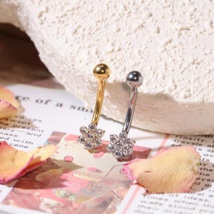 Belly Ring/14G/G23 Titanium 8mm/10mm/12mm Navel Piercing/Shiny Belly Button Ring/Navel Barbell/Navel Piercing Jewelry