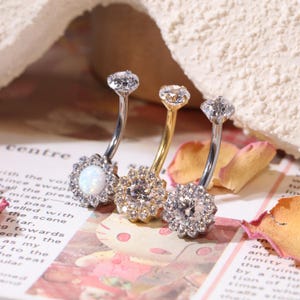 Belly Ring/14G/G23 Titanium/Belly Button Ring/Navel Barbell/Navel Piercing Jewelry