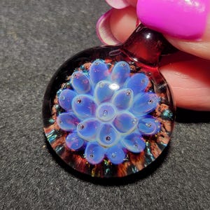 Borosilicate Glass Implosion Choker, Hand Blown Sparkly Glass ...