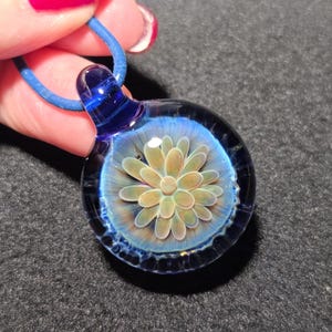 Optical Illusion Glass Pendant - Etsy