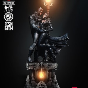 3D B*tman C*twoman Diorama Figure