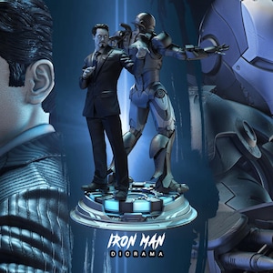 3D Ironguy Starkman Diorama Figur
