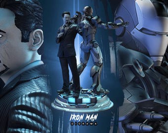 3D Ironguy Starkman Diorama Figure