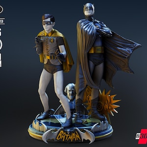 3D B*tman R*bin Diorama Figure