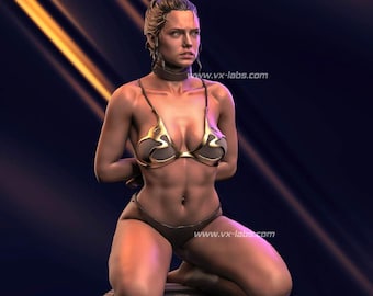 3D Slave Star Woman Figure