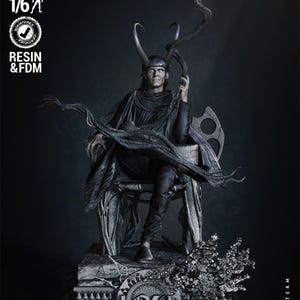 3D Lokki Throne Figure