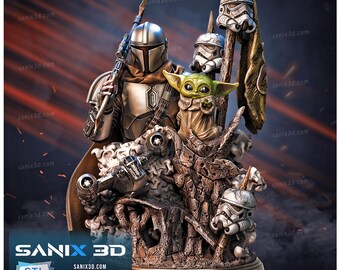 Figura 3D del Mandal*rian