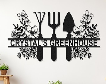 Custom Metal Garden Sign: Personalised Yard Wall Art