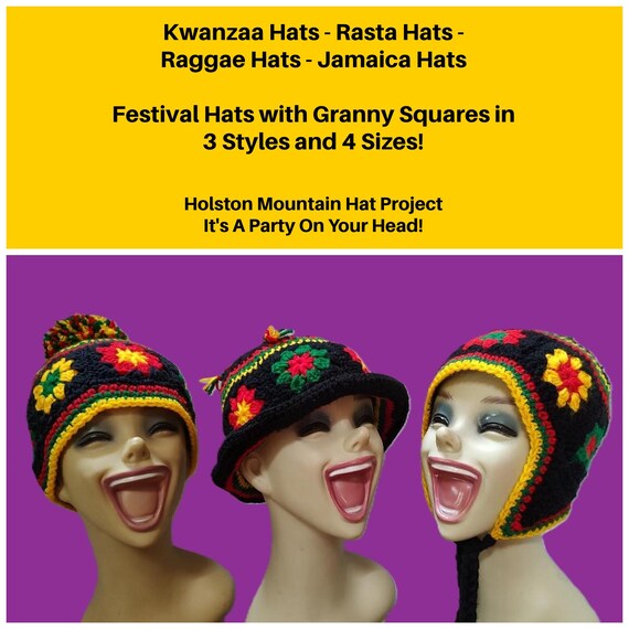 Rasta Beret Adult Black Yellow Rasta Beret Adult Black Yellow