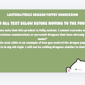 CUSTOM Dragon Puppet Commission!!