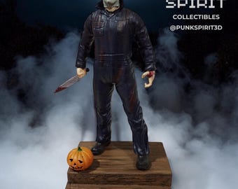 Halloween Michael Myers Figur Statue Handgemalt - Fan Art