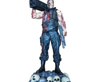 Terminator T-800 Figur - Handbemalt - Fan Art 24 cm - 24 cm
