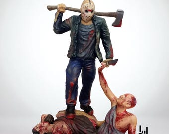 Figur Jason Voorhees - Viernes 13 - Impresa en 3D - Fingering and Mano