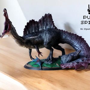 Estatua de figura de Spinosaurus, decoración coleccionable