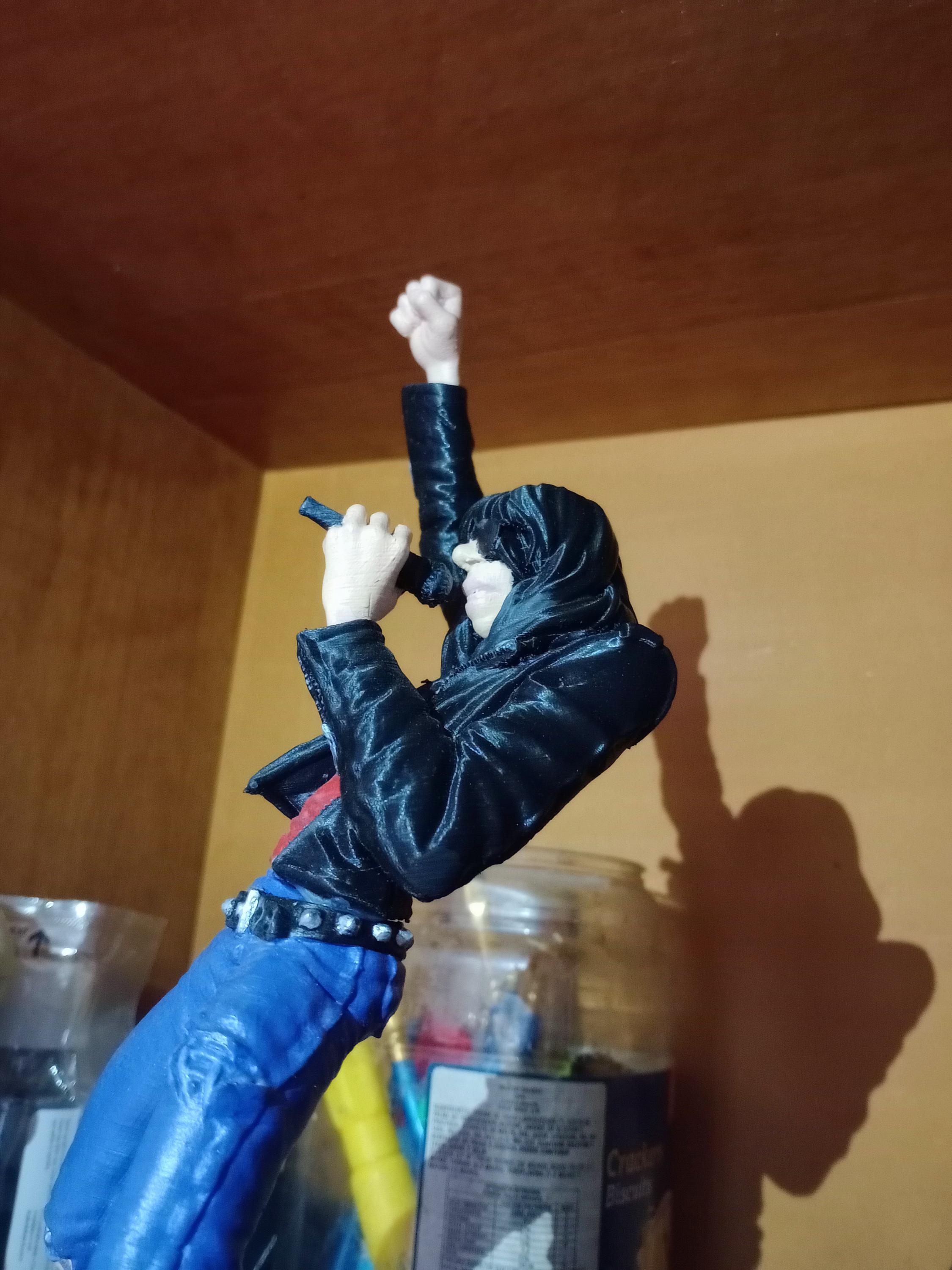 JOEY RAMONE Figure - the Ramones - 3d Printed Hand Painted
