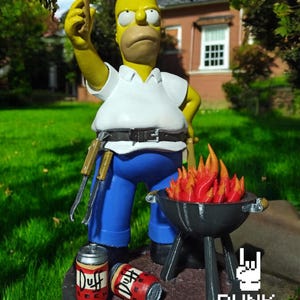 HOMER SIMPSON FIGUUR Standbeeld Barbecue - The Simpsons-figuur
