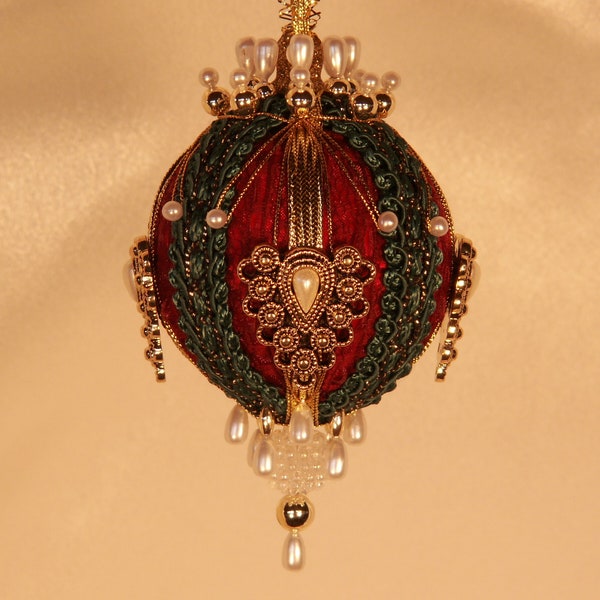 Victorian Styled Christmas Tree Ornaments - "Gwynneth"