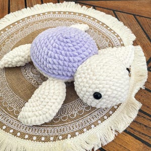 Crochet turtle plushy stuffed toy amigurumi large