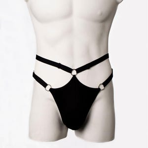 Strappy Schwarzer String - Masc - AYA