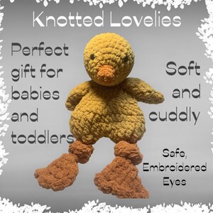 Bunny Knotted Lovey, Stuffed baby toy, knotted loveys, baby gift image 10