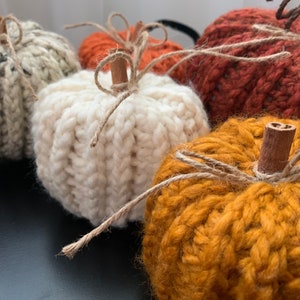 Farmhouse Crocheted Pumpkins, Rustic Home Decor, Autumn, Handmade Set of 3 image 10