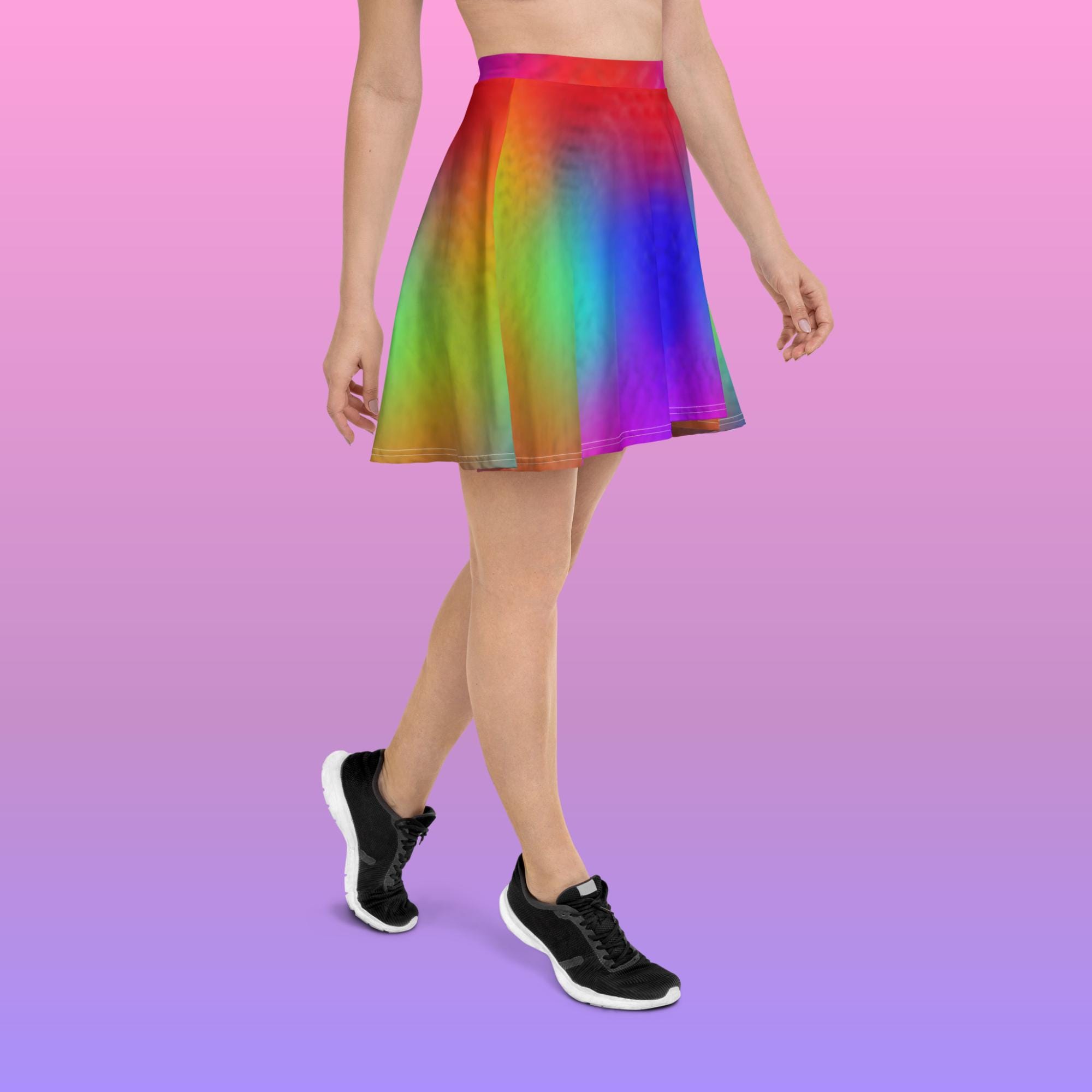 Rainbow - Inspired By Taylor Swift - Sustainably Made Skater Skirt