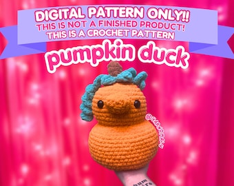 Halloween Autumn Crochet Duck & Pumpkin Fall Amigurumi Pattern (PDF)