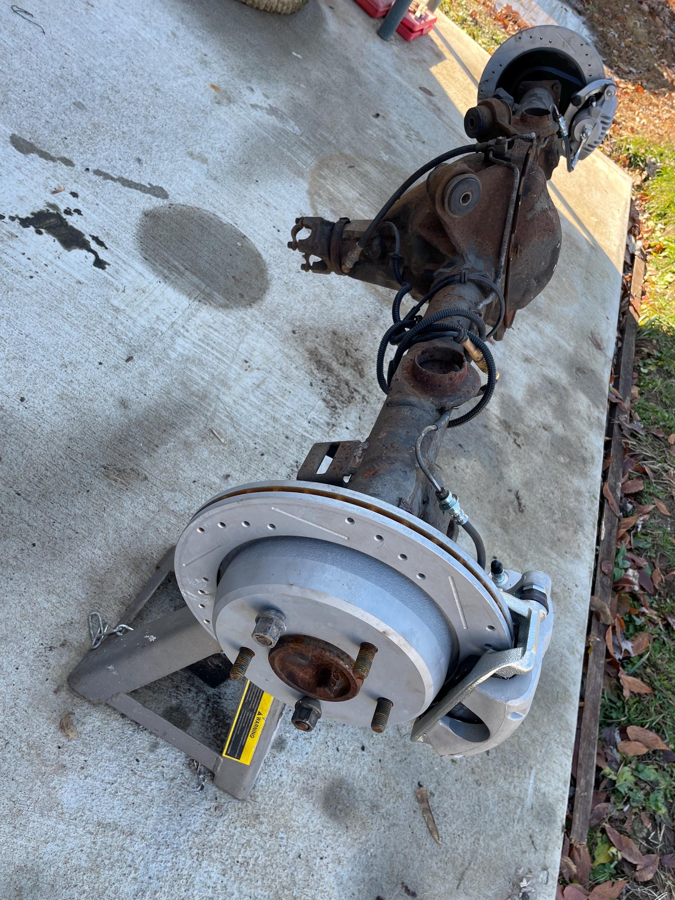 91-96 Chevy Caprice Rear Axle Disc Brakes Conversion Kit Plates Upgrade ...