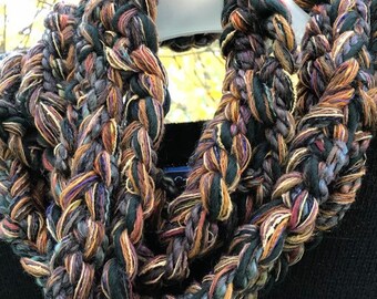 SCARF: men's crochet scarf, soft wool scarf, long warm winter scarf, unique knit scarf, women's crochet scarf, gray brown beige tan i709