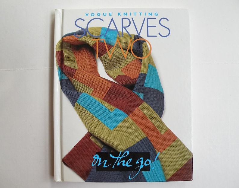 25 Patterns Scarves Two Vogue Knitting on the Go Easy Carry Etsy