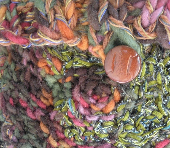 Purse small handbag, Bohemian Bag, freeform fiber art bag, wearable art handbag, brown green purple bag, soft merino wool autumn lined i703