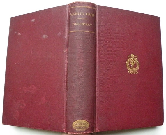 CLEARANCE SALE Vanity Fair by W. M. Thackeray 19th century novel, rare antiquarian book, antique vintage English UK classic literature