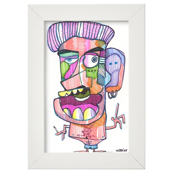 Morning Face - Original Illustration on Bristol